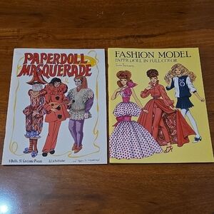 2 Paper Doll Books